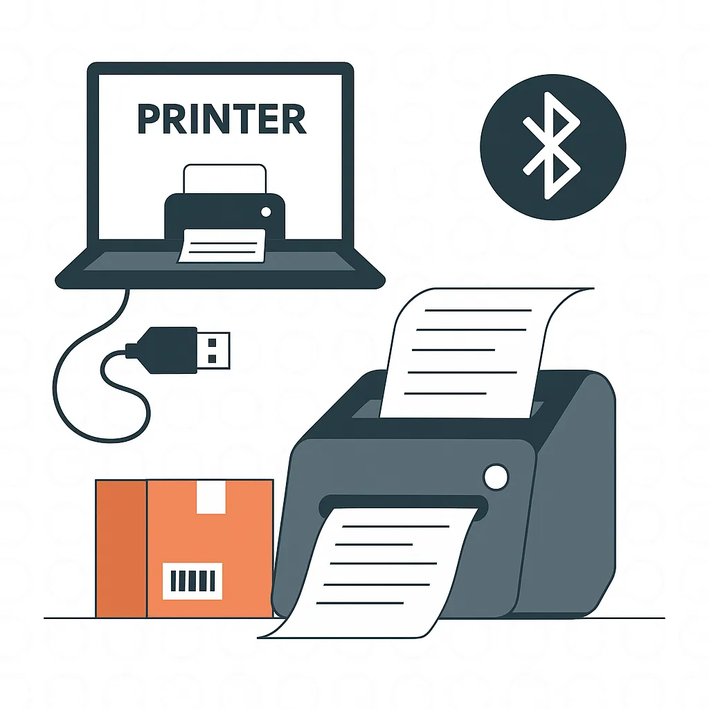 USB and Bluetooth Thermal Printing